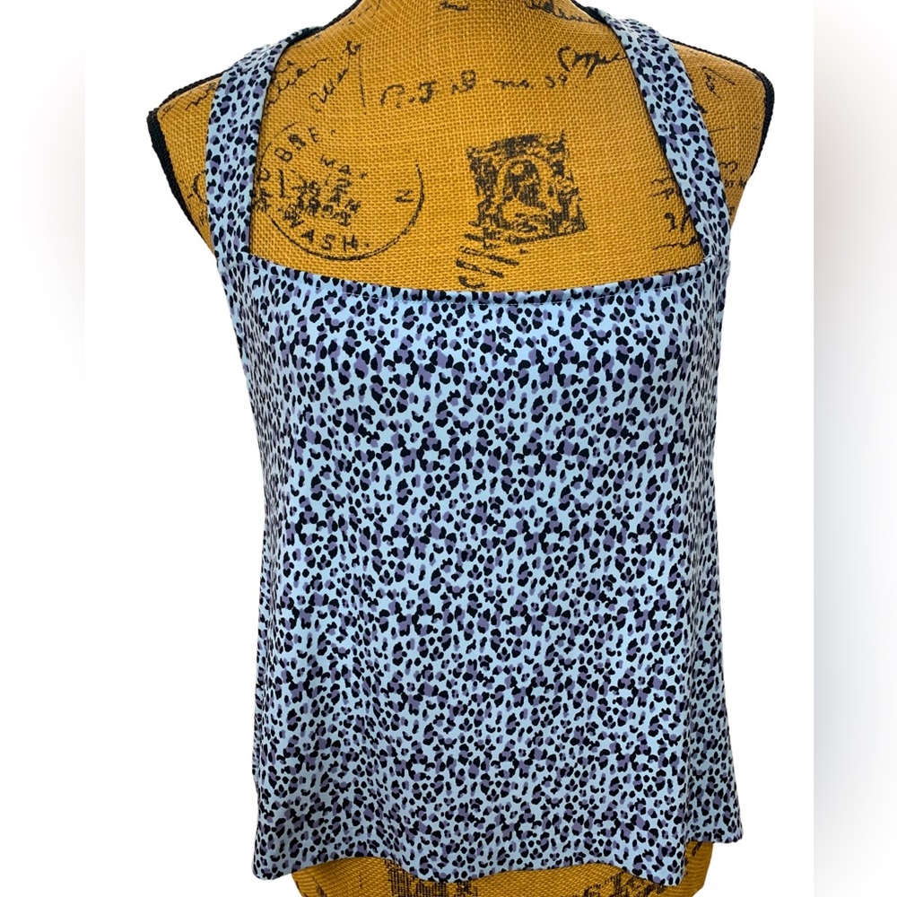 Womens Victoria’s Secret multicolored leopard print Racerback Tank Top